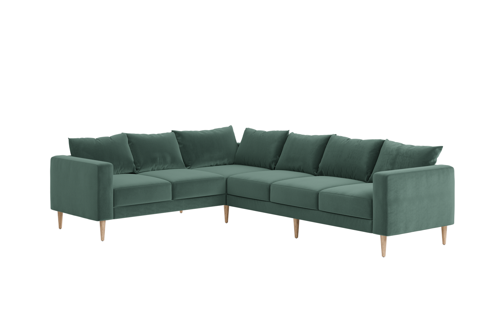 The Essential Corner Sectional (6 Seat) in Recycled Velvet