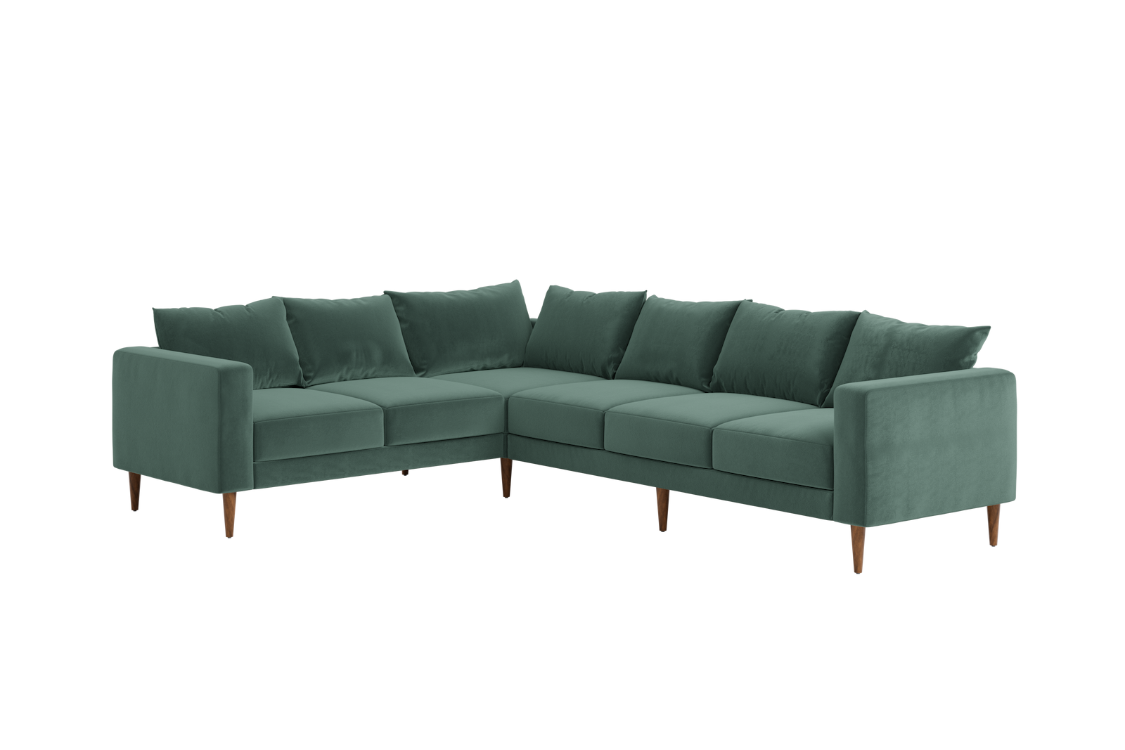 The Essential Corner Sectional (6 Seat) in Recycled Velvet