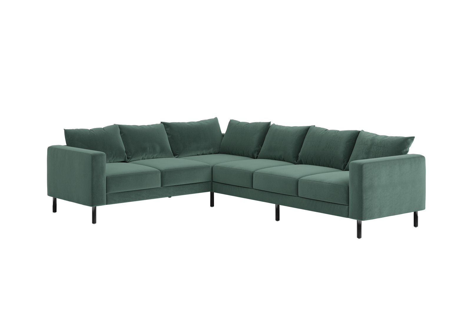The Essential Corner Sectional (6 Seat) in Recycled Velvet