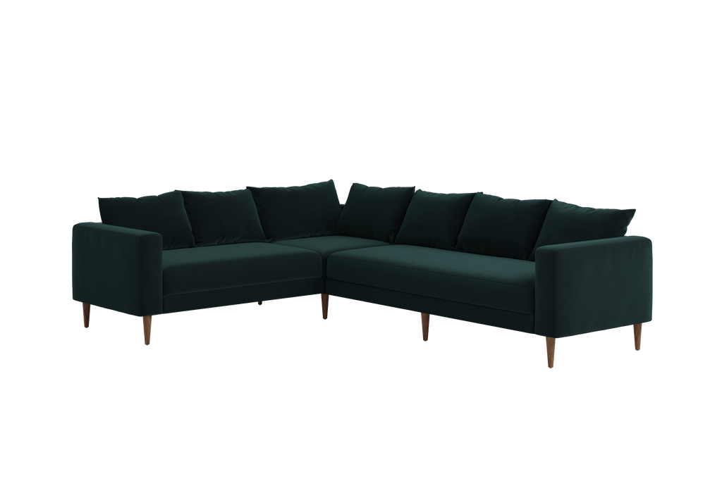 The Essential Corner Sectional (6 Seat) in Recycled Velvet