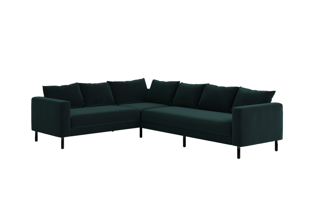 The Essential Corner Sectional (6 Seat) in Recycled Velvet