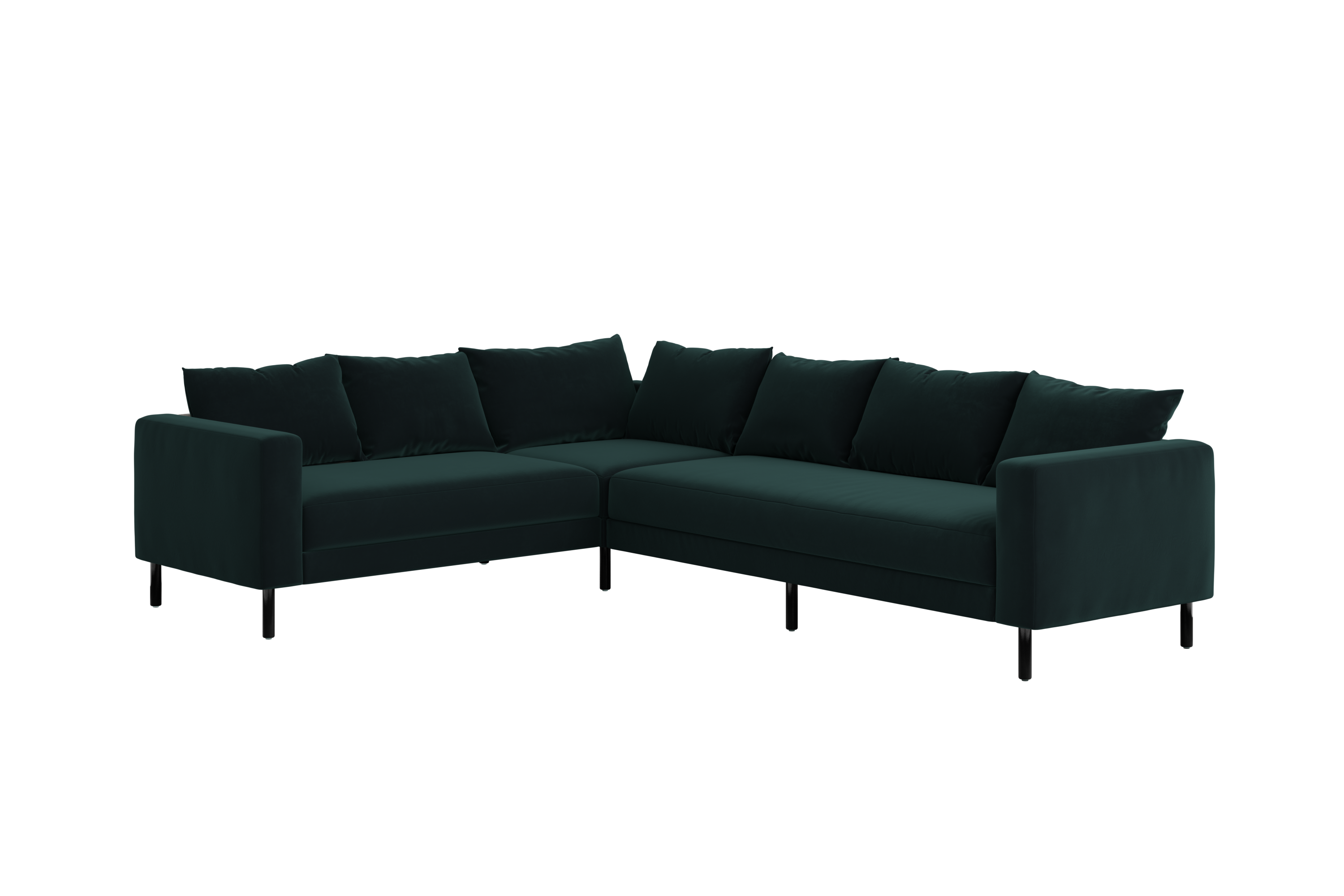 The Essential Corner Sectional (6 Seat) in Recycled Velvet