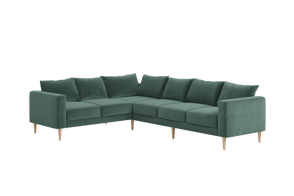 The Essential Corner Sectional (6 Seat) in Recycled Velvet