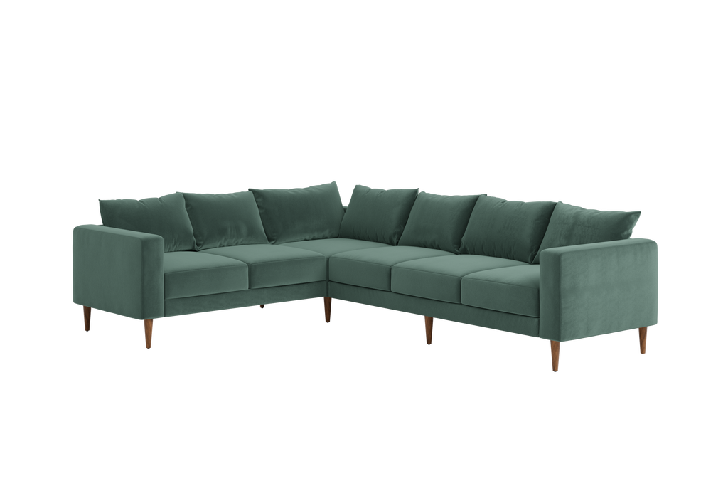The Essential Corner Sectional (6 Seat) in Recycled Velvet
