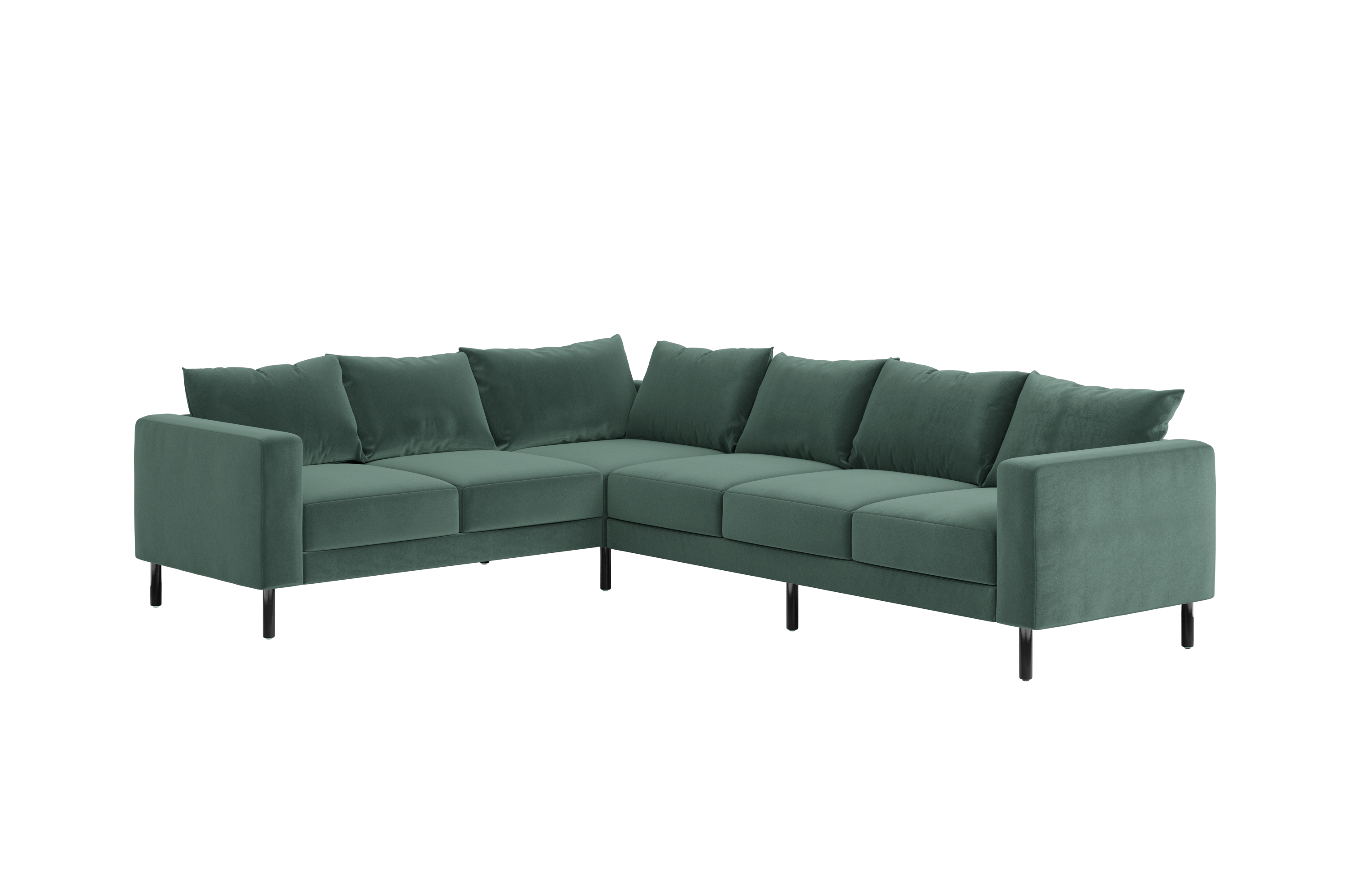 The Essential Corner Sectional (6 Seat) in Recycled Velvet