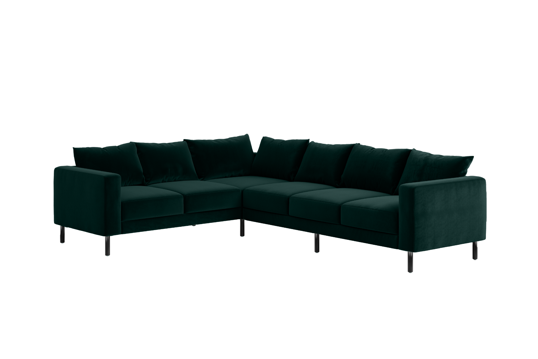 The Essential Corner Sectional (6 Seat) in Recycled Velvet