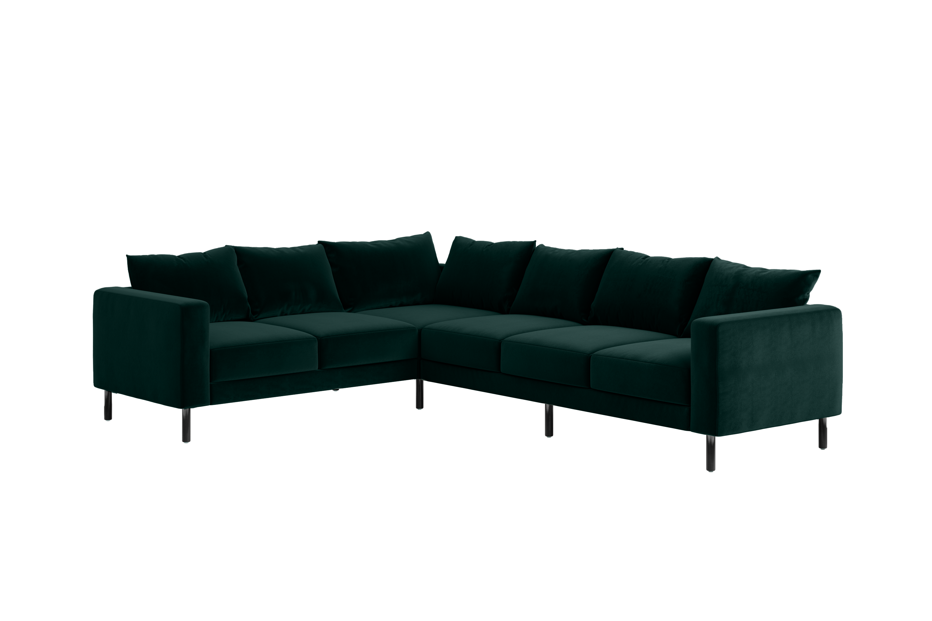 The Essential Corner Sectional (6 Seat) in Recycled Velvet