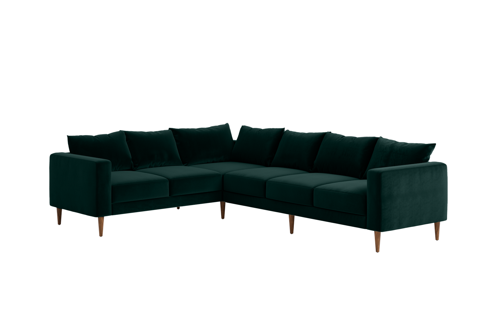The Essential Corner Sectional (6 Seat) in Recycled Velvet