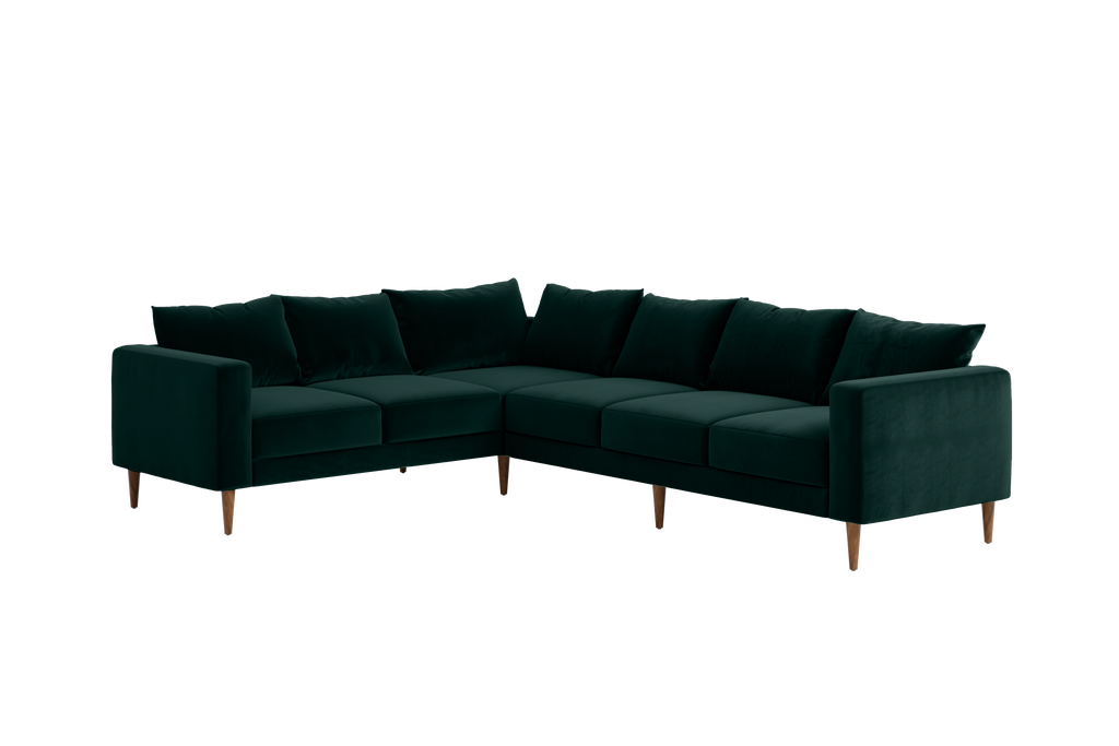 The Essential Corner Sectional (6 Seat) in Recycled Velvet