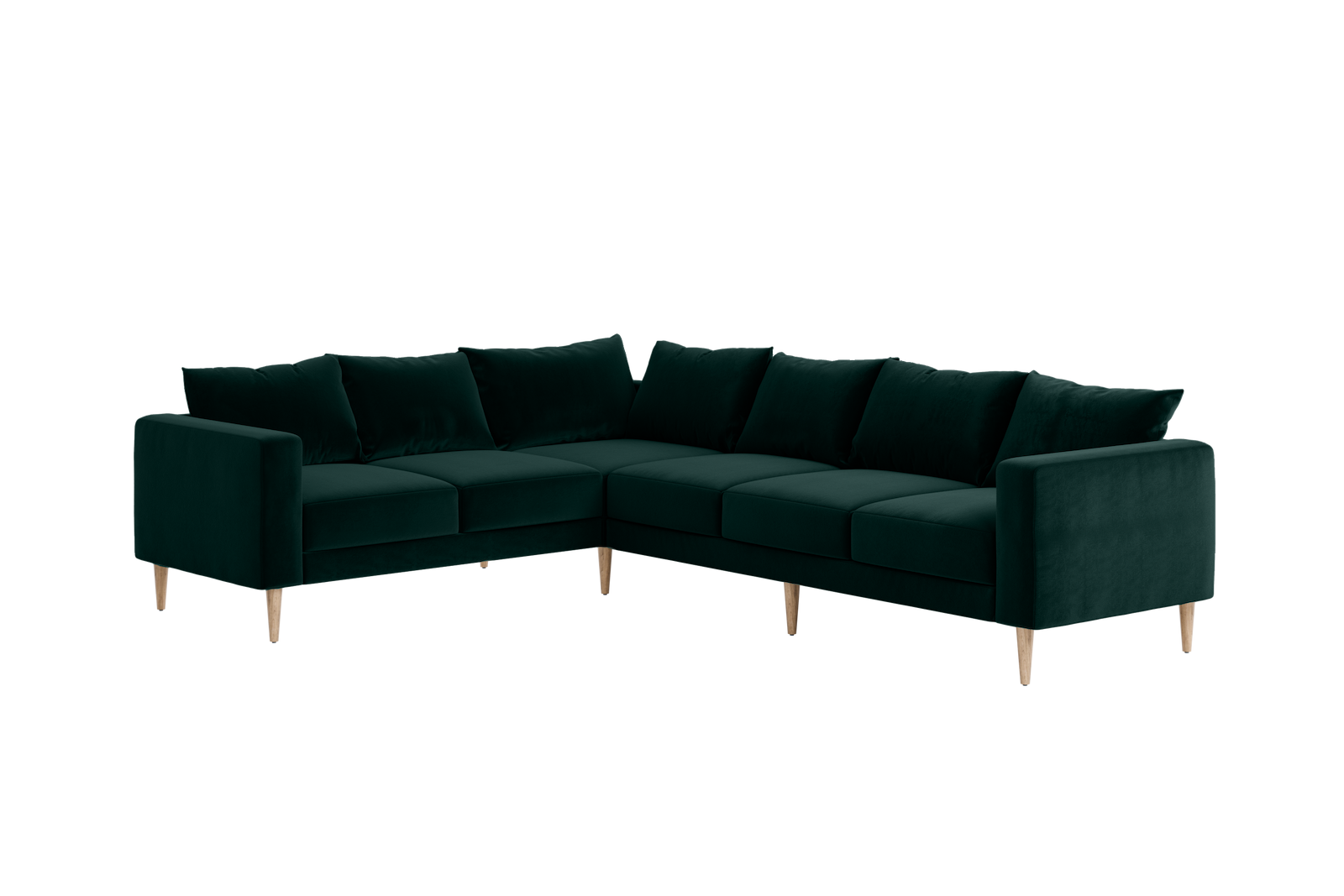 The Essential Corner Sectional (6 Seat) in Recycled Velvet