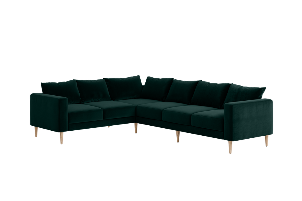 The Essential Corner Sectional (6 Seat) in Recycled Velvet
