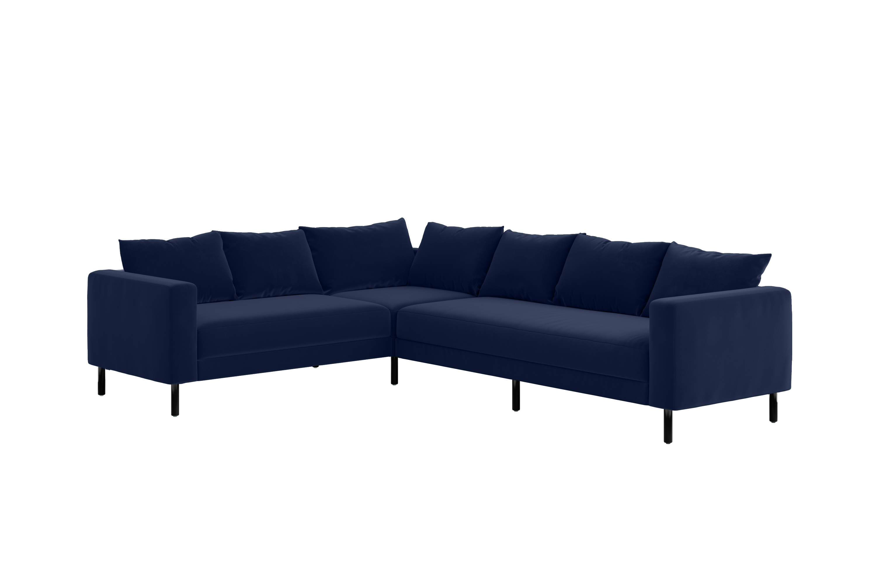 The Essential Corner Sectional (6 Seat) in Recycled Velvet