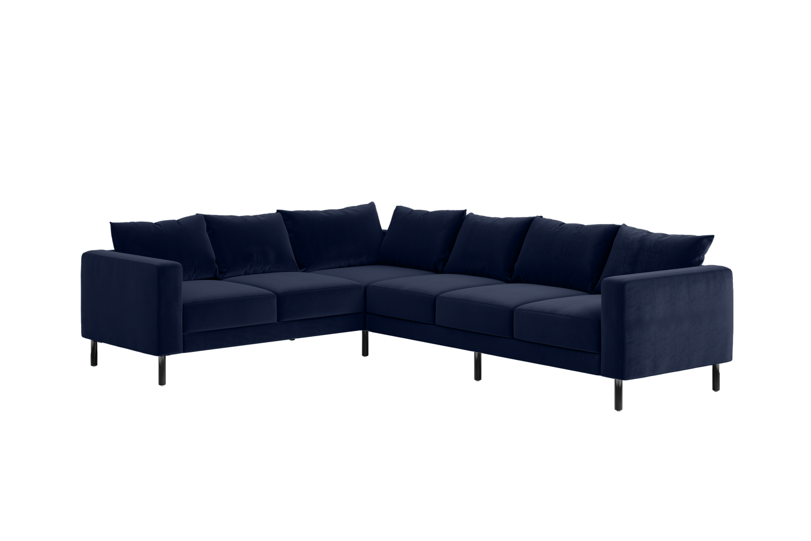 The Essential Corner Sectional (6 Seat) in Recycled Velvet