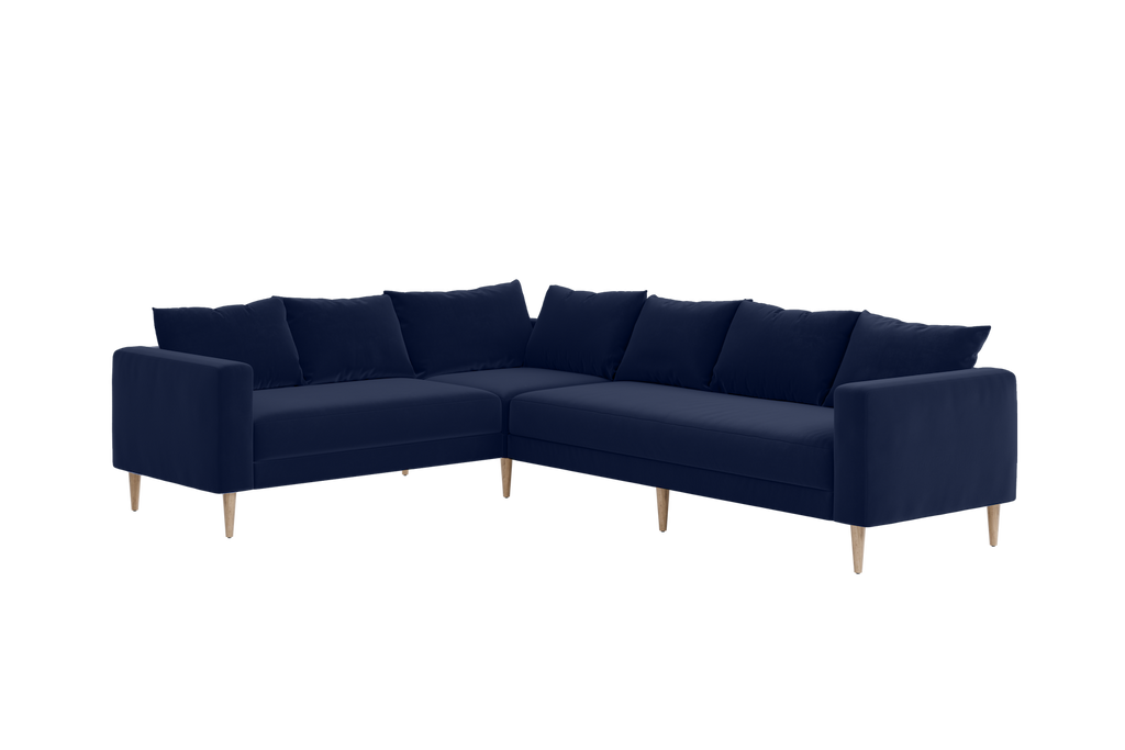 The Essential Corner Sectional (6 Seat) in Recycled Velvet
