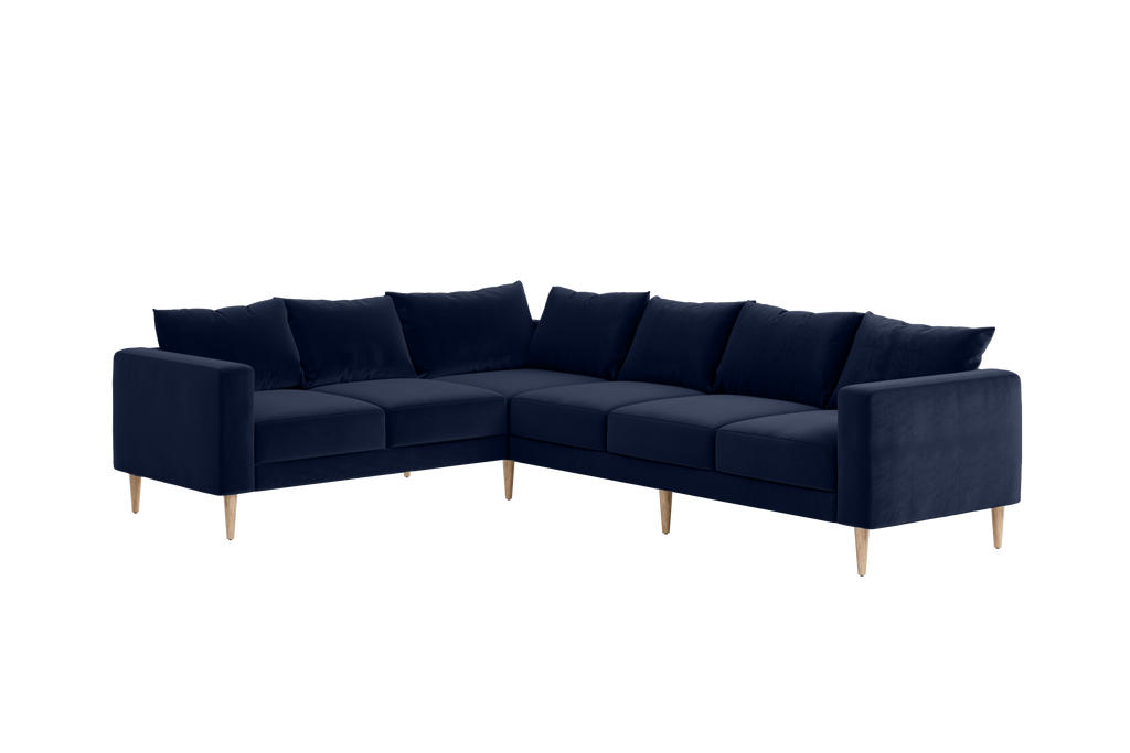 The Essential Corner Sectional (6 Seat) in Recycled Velvet