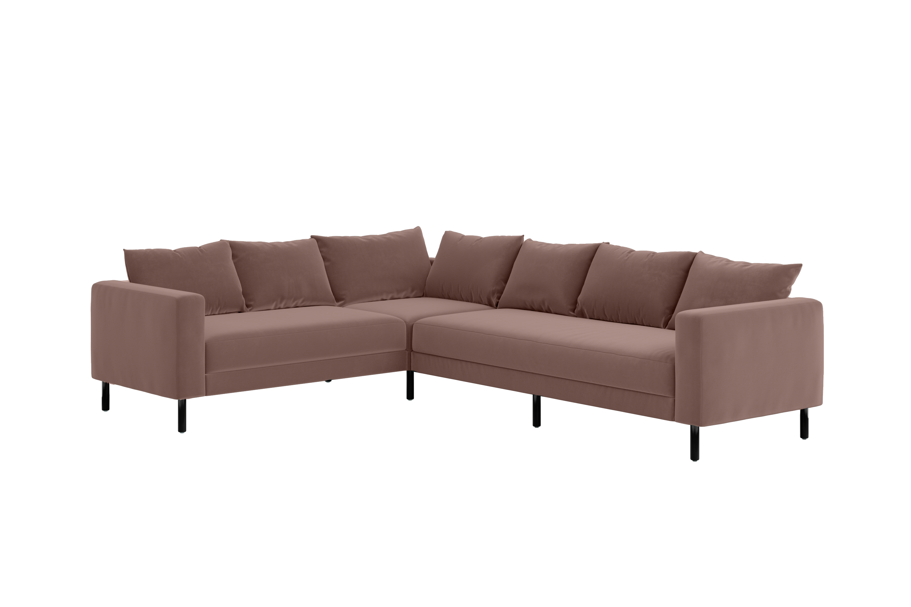 The Essential Corner Sectional (6 Seat) in Recycled Velvet