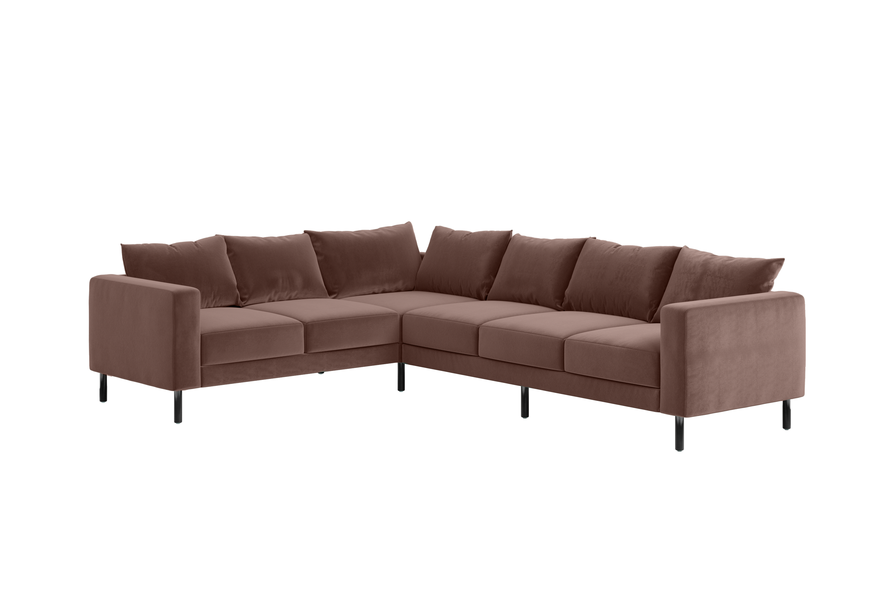 The Essential Corner Sectional (6 Seat) in Recycled Velvet