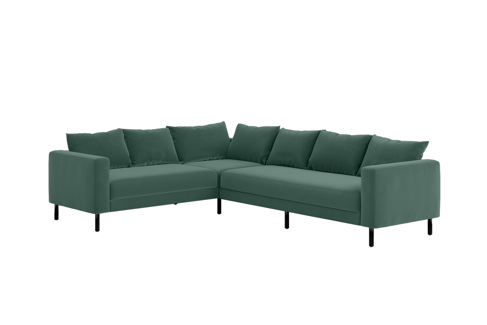 The Essential Corner Sectional (6 Seat) in Recycled Velvet