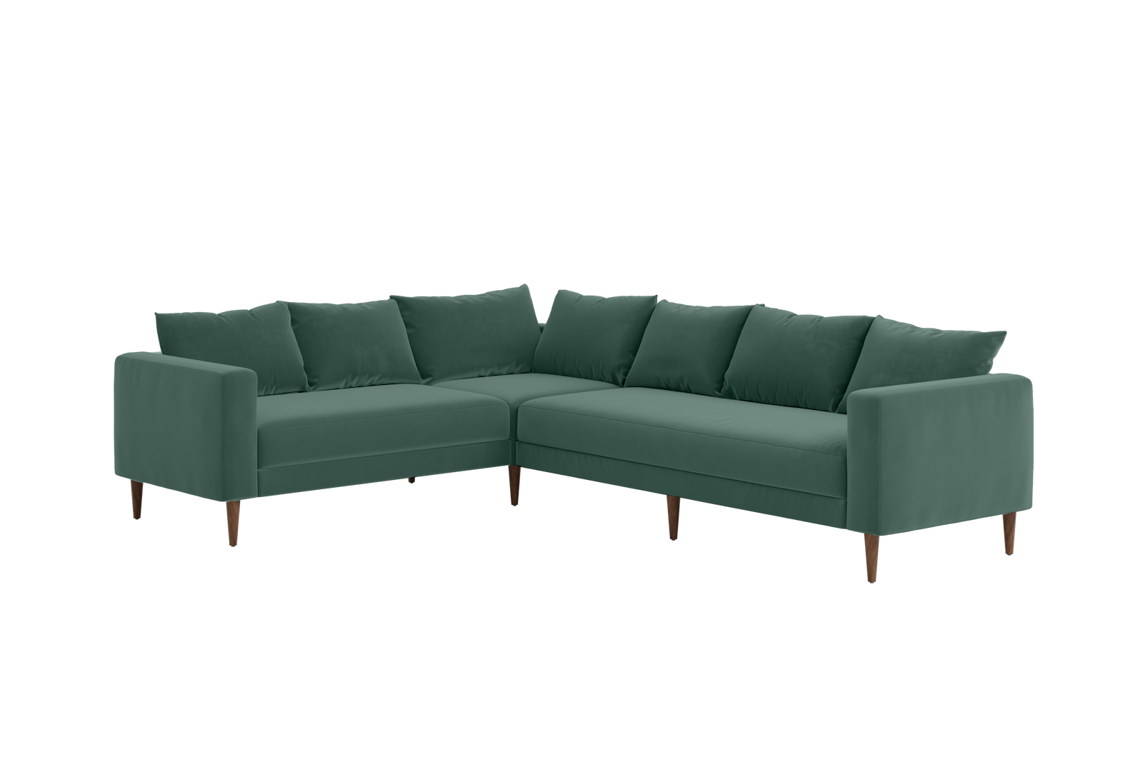 The Essential Corner Sectional (6 Seat) in Recycled Velvet