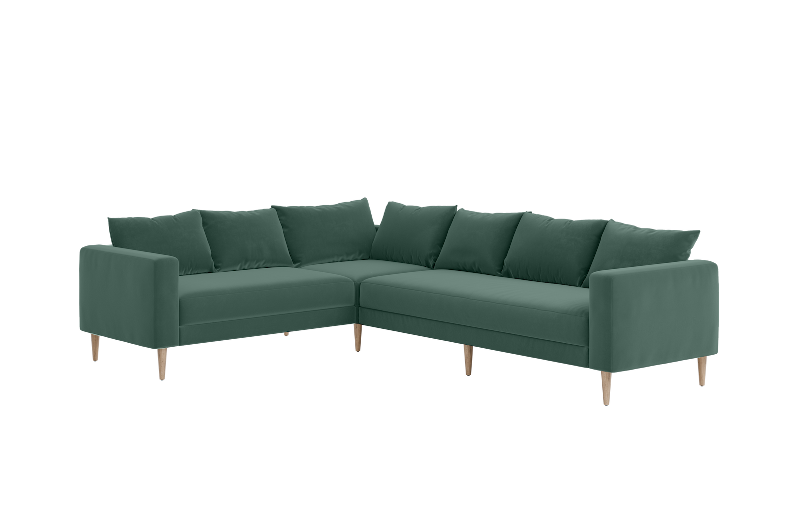 The Essential Corner Sectional (6 Seat) in Recycled Velvet