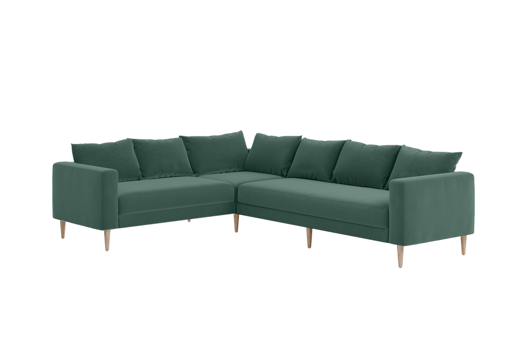 The Essential Corner Sectional (6 Seat) in Recycled Velvet