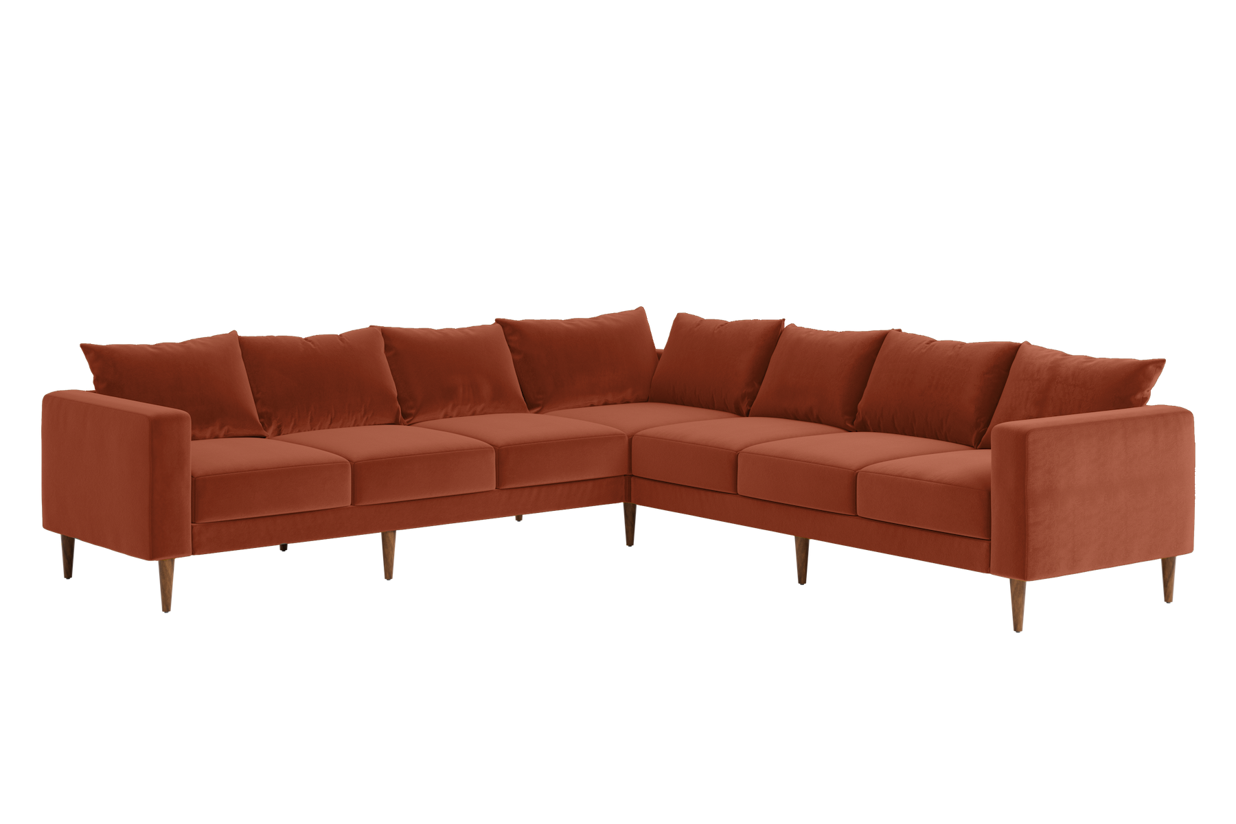 The Essential Corner Sectional (7 Seat) in Recycled Velvet