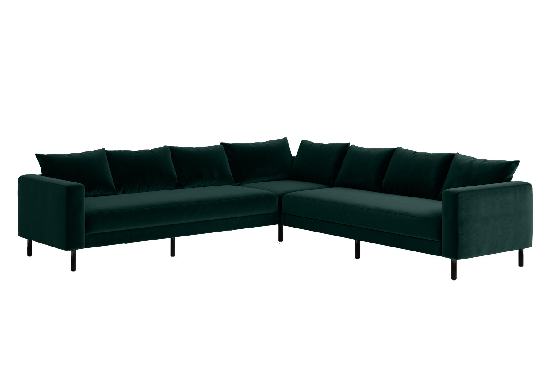 The Essential Corner Sectional (7 Seat) in Recycled Velvet