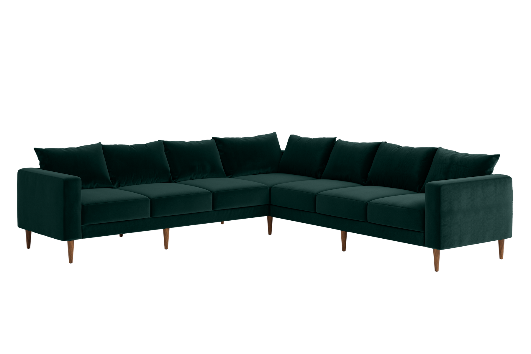 The Essential Corner Sectional (7 Seat) in Recycled Velvet