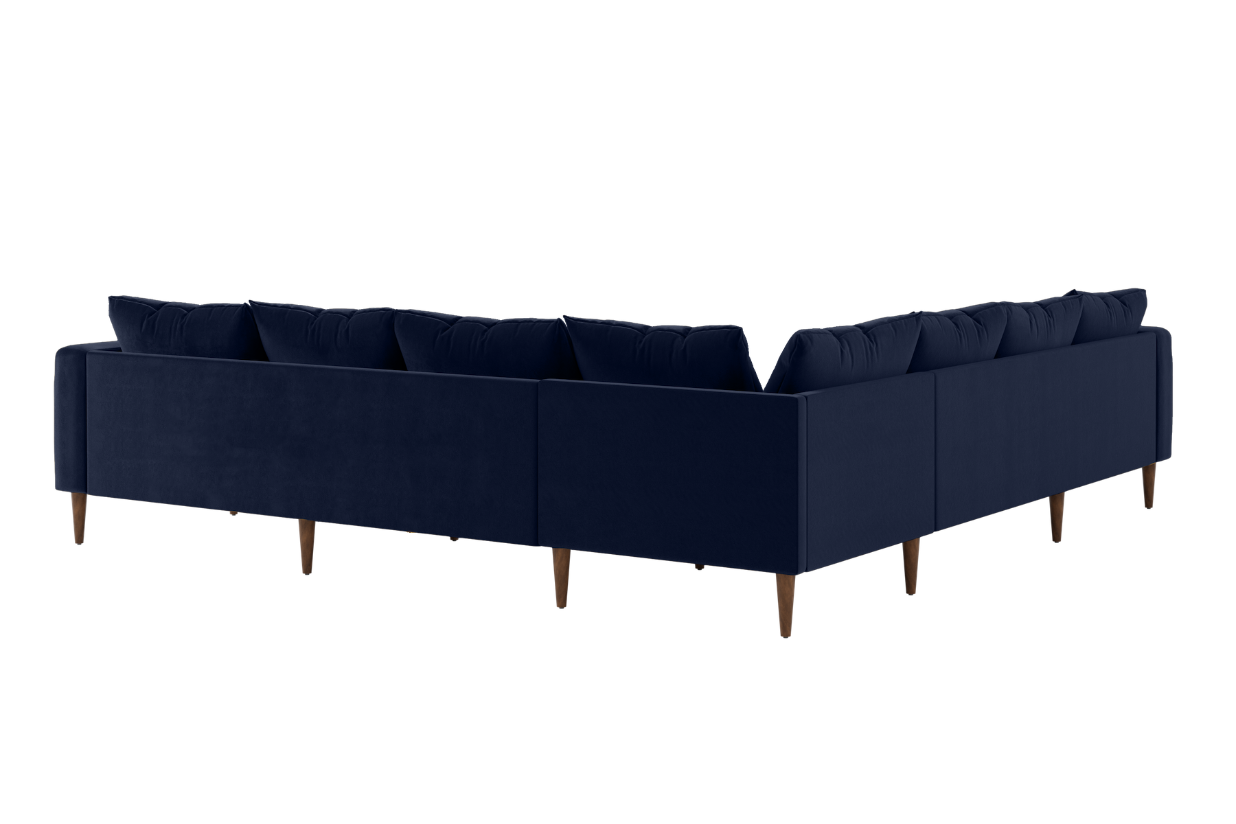 The Essential Corner Sectional (7 Seat) in Recycled Velvet