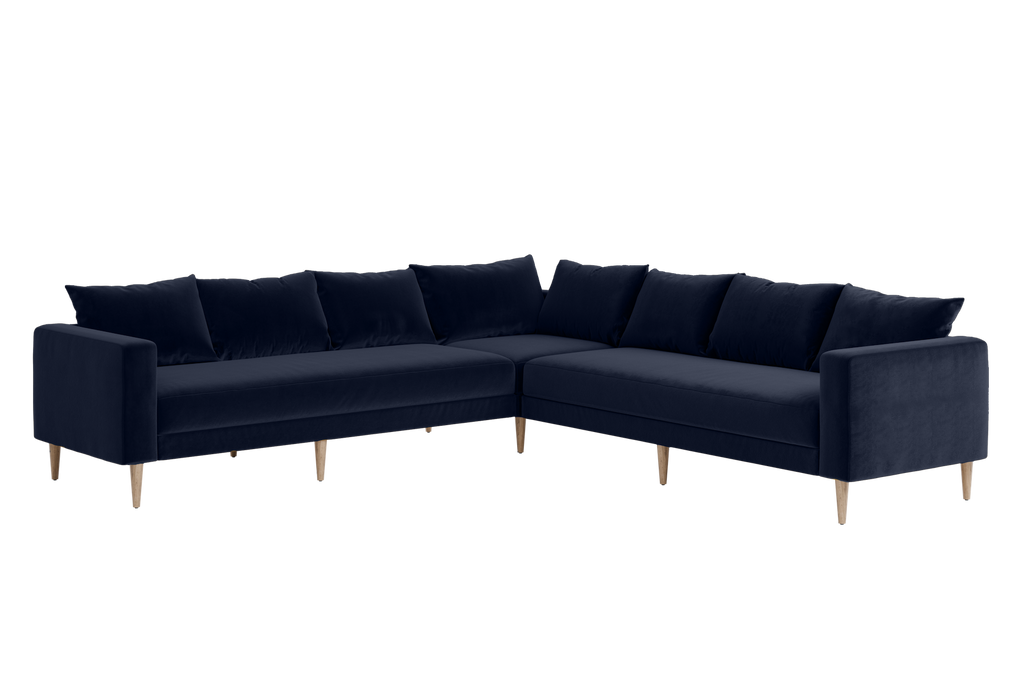 The Essential Corner Sectional (7 Seat) in Recycled Velvet