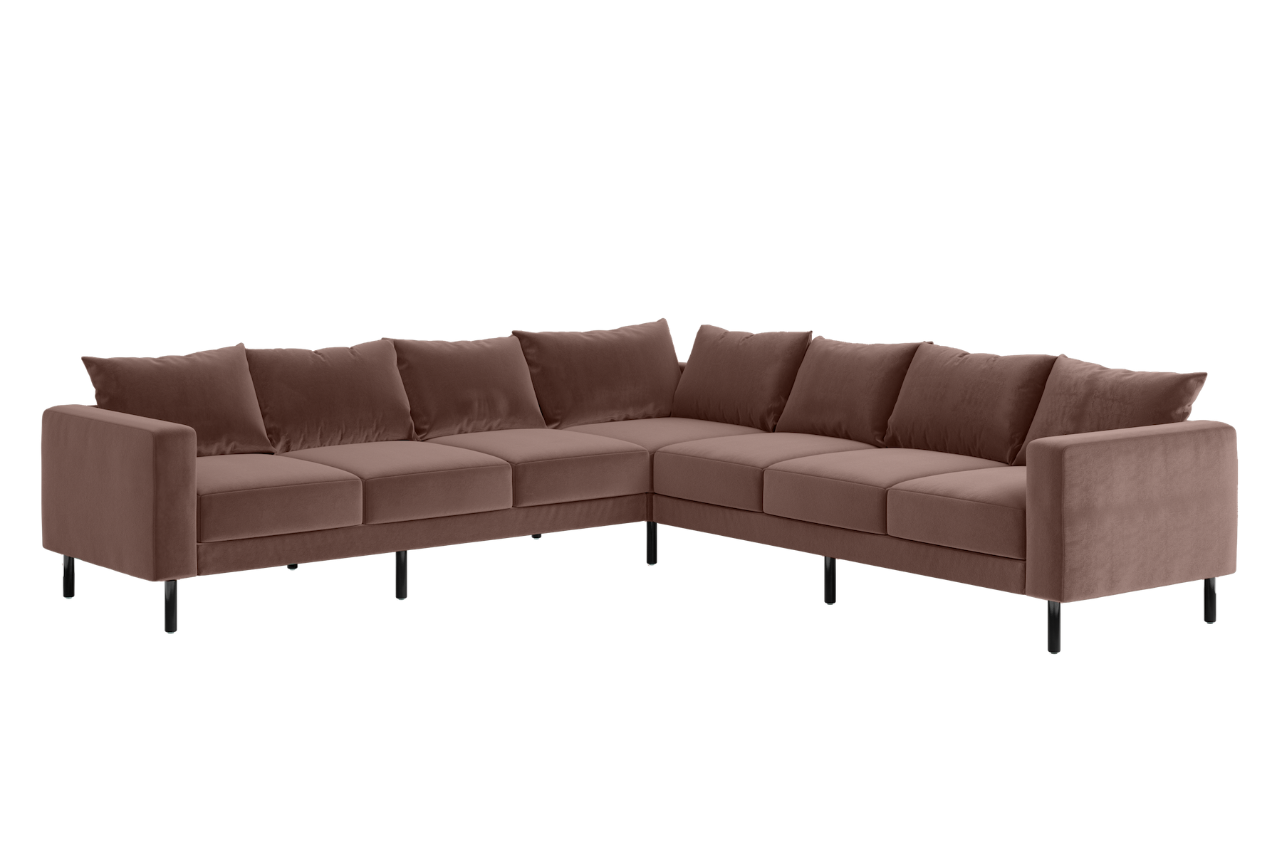 The Essential Corner Sectional (7 Seat) in Recycled Velvet