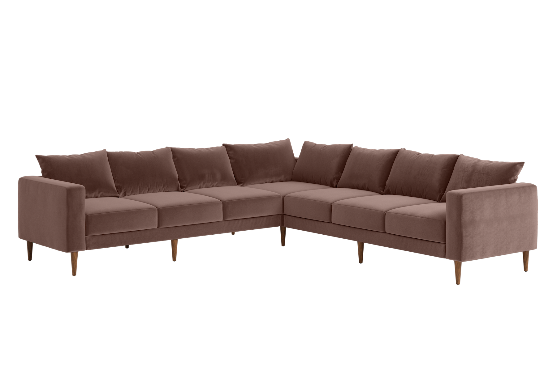 The Essential Corner Sectional (7 Seat) in Recycled Velvet