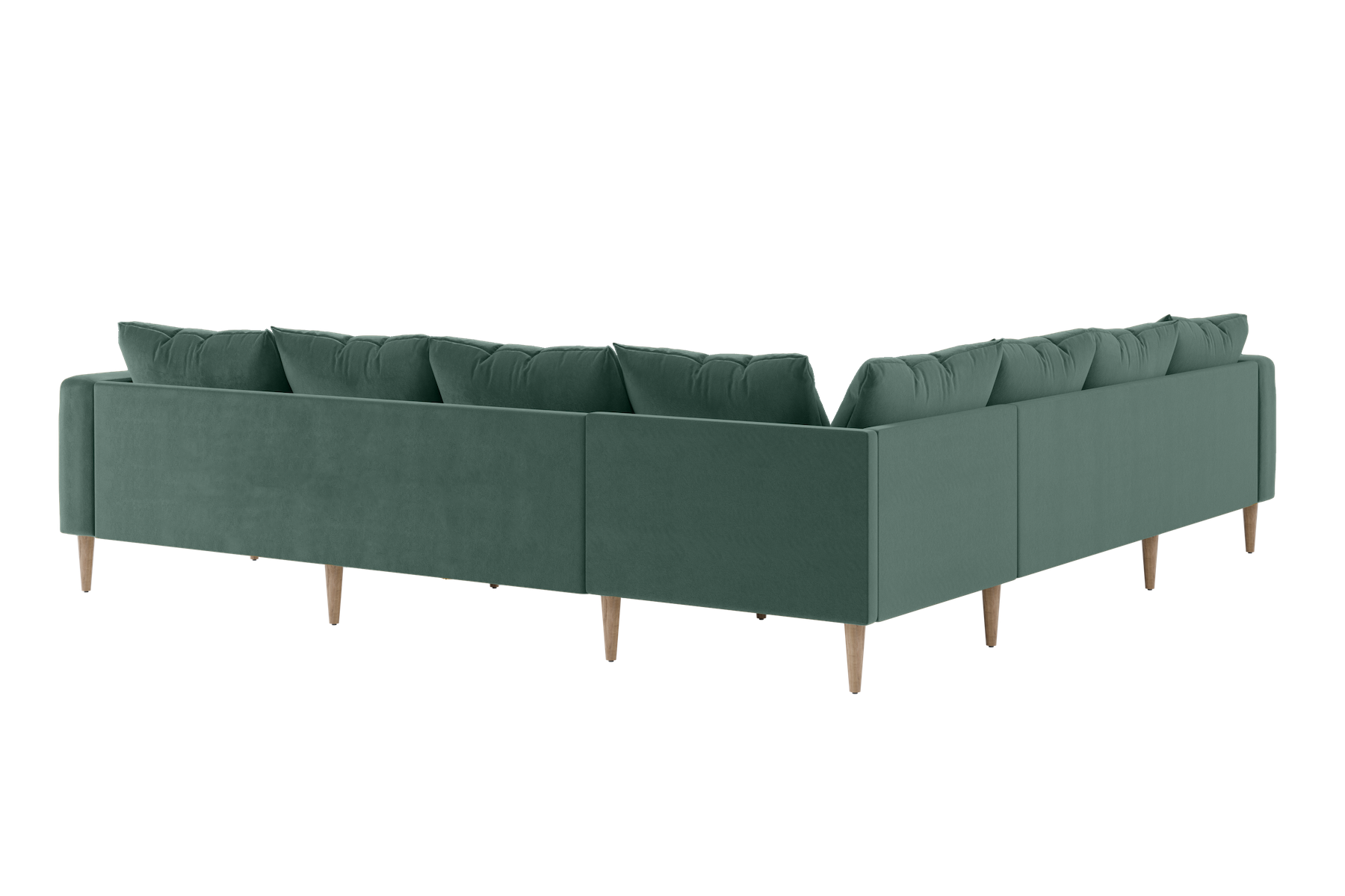 The Essential Corner Sectional (7 Seat) in Recycled Velvet
