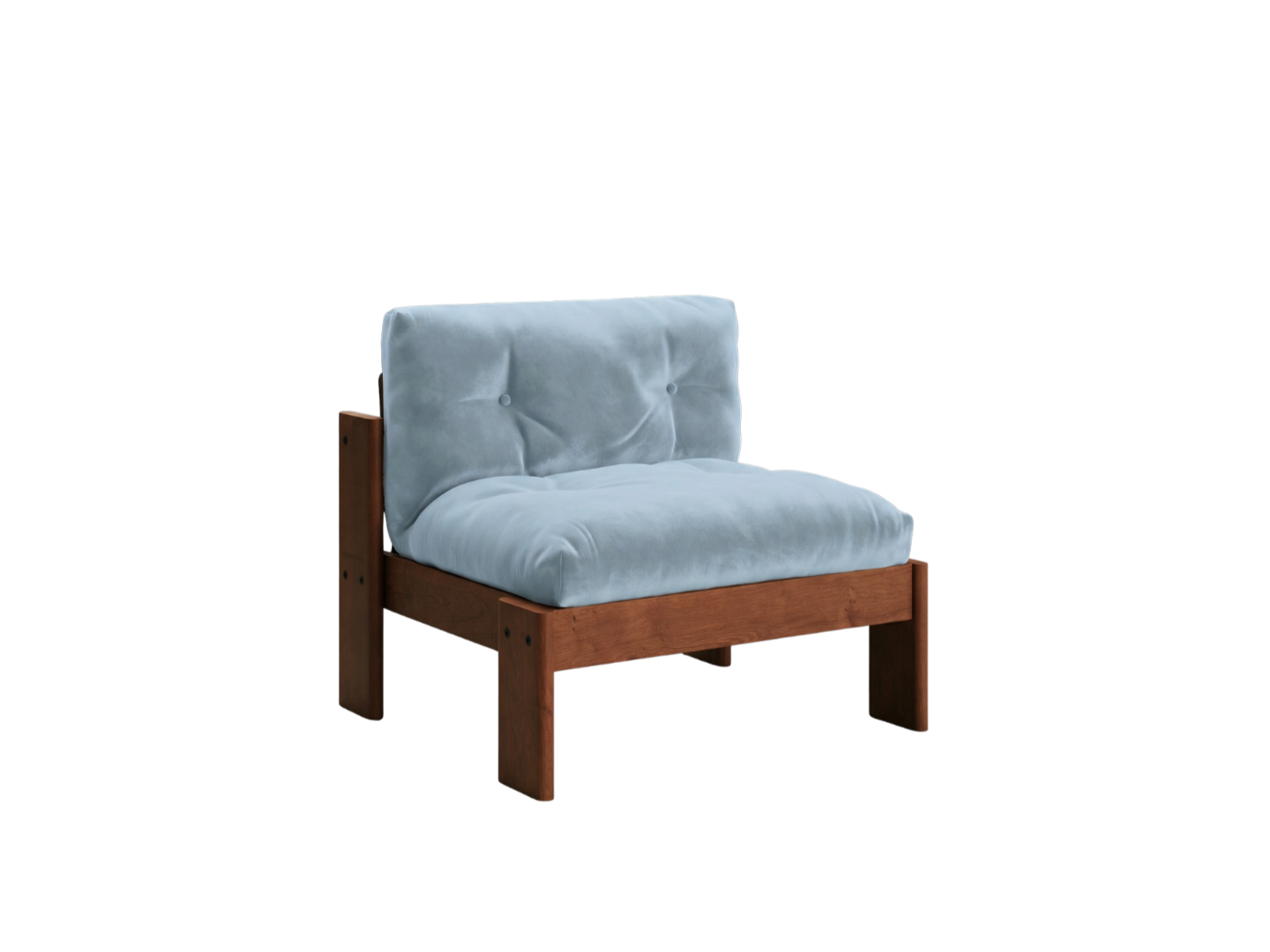 The Bacana Lounge Chair in Recycled Velvet