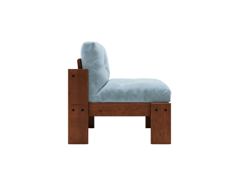 The Bacana Lounge Chair in Recycled Velvet