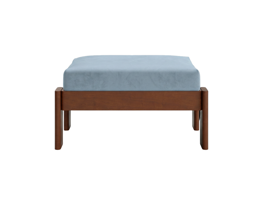 The Bacana Ottoman in Recycled Velvet