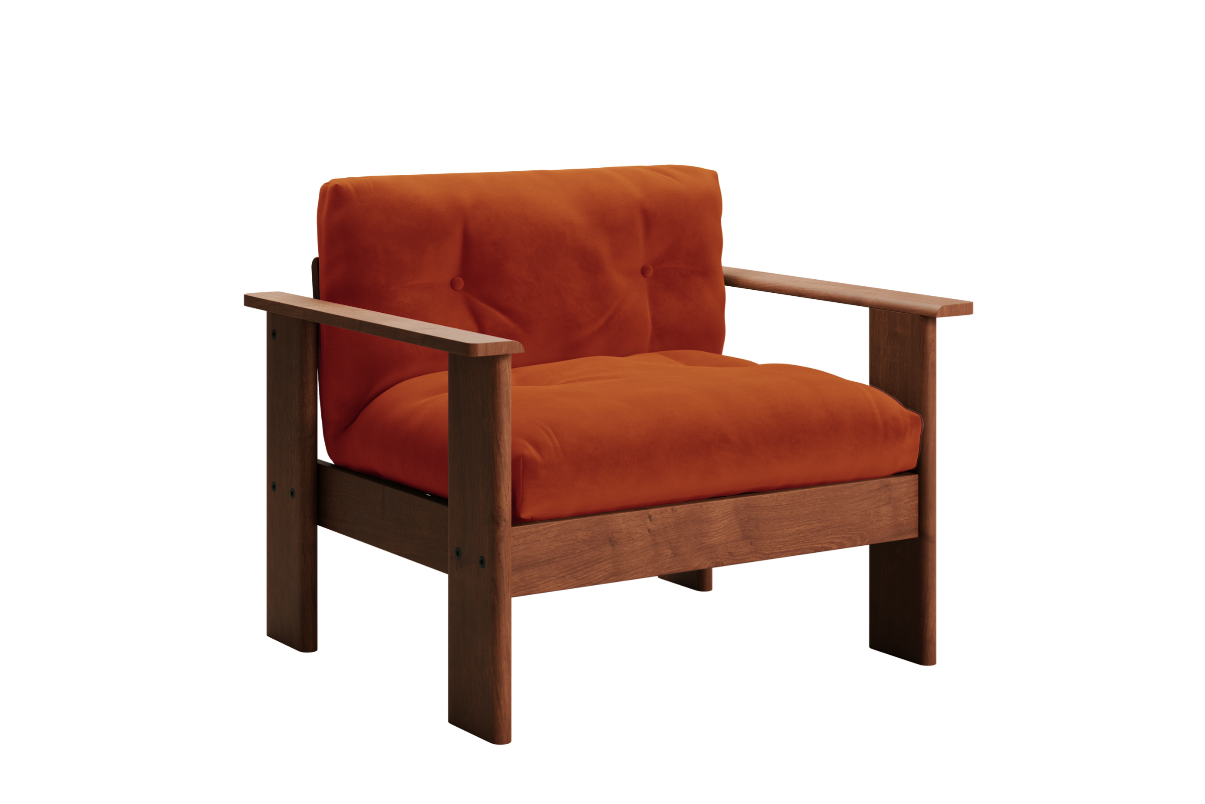 The Bacana Armchair in Recycled Velvet
