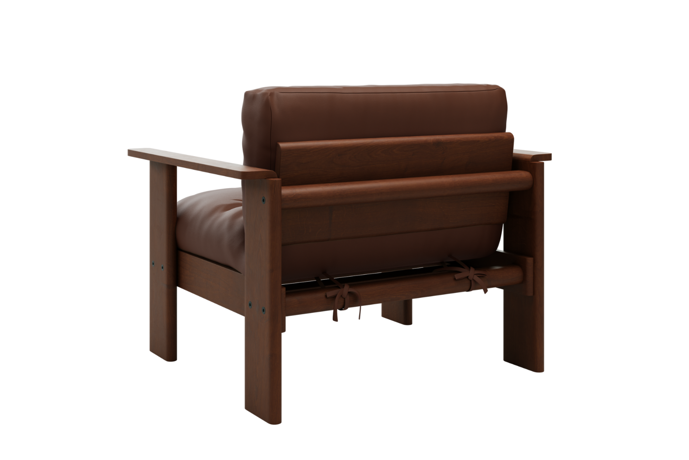 The Bacana Armchair in Cactus Leather