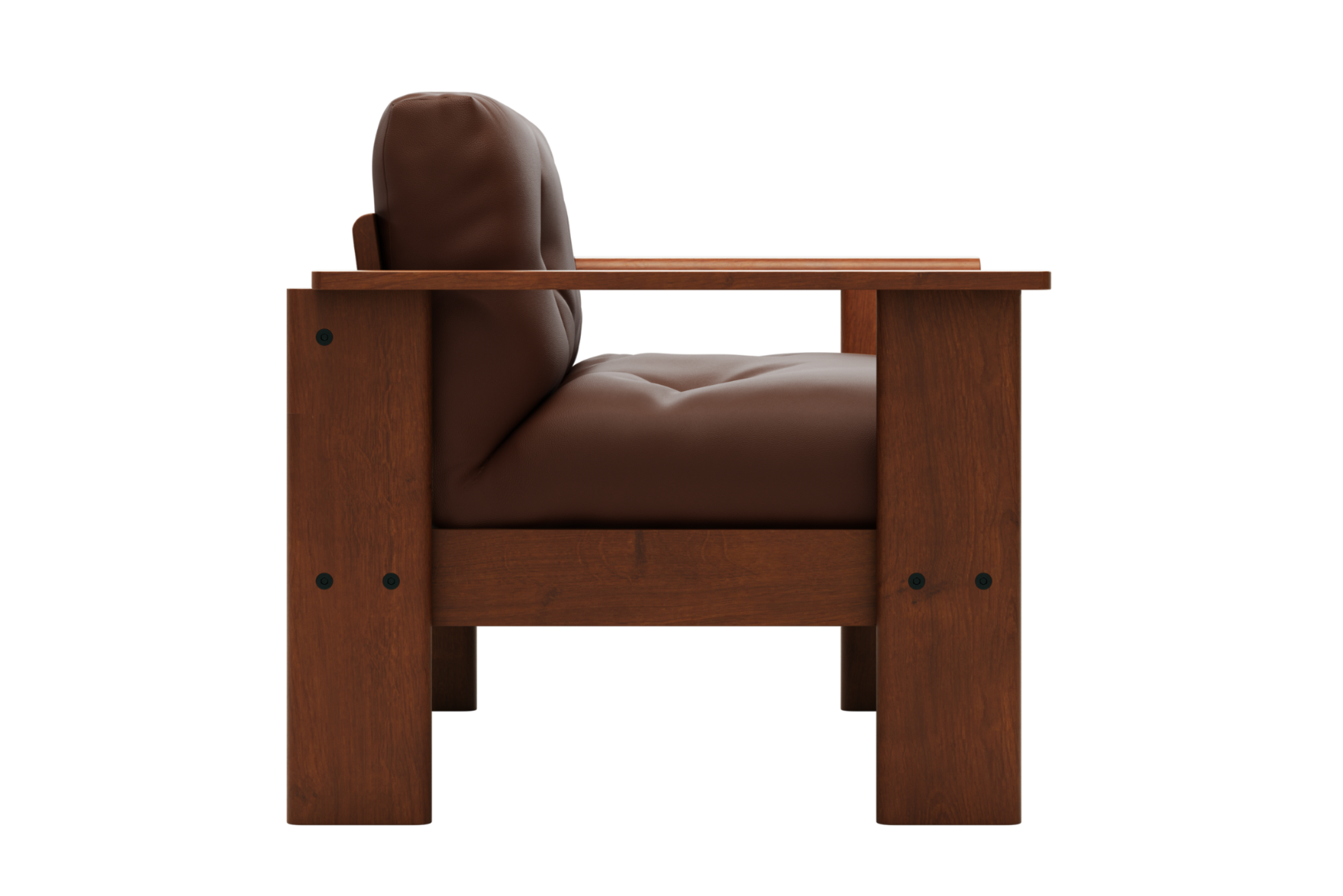 The Bacana Armchair in Cactus Leather
