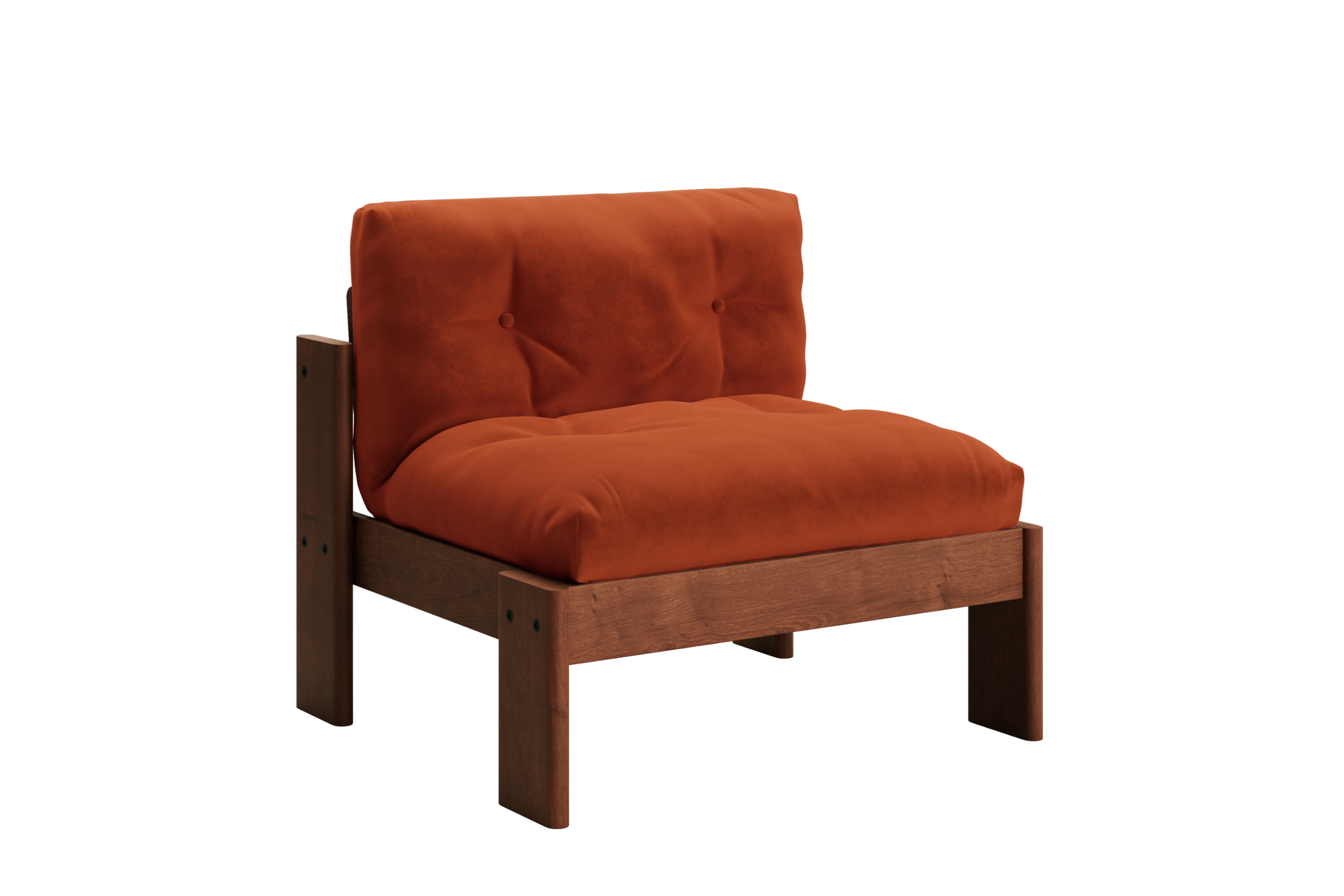 The Bacana Lounge Chair in Recycled Velvet