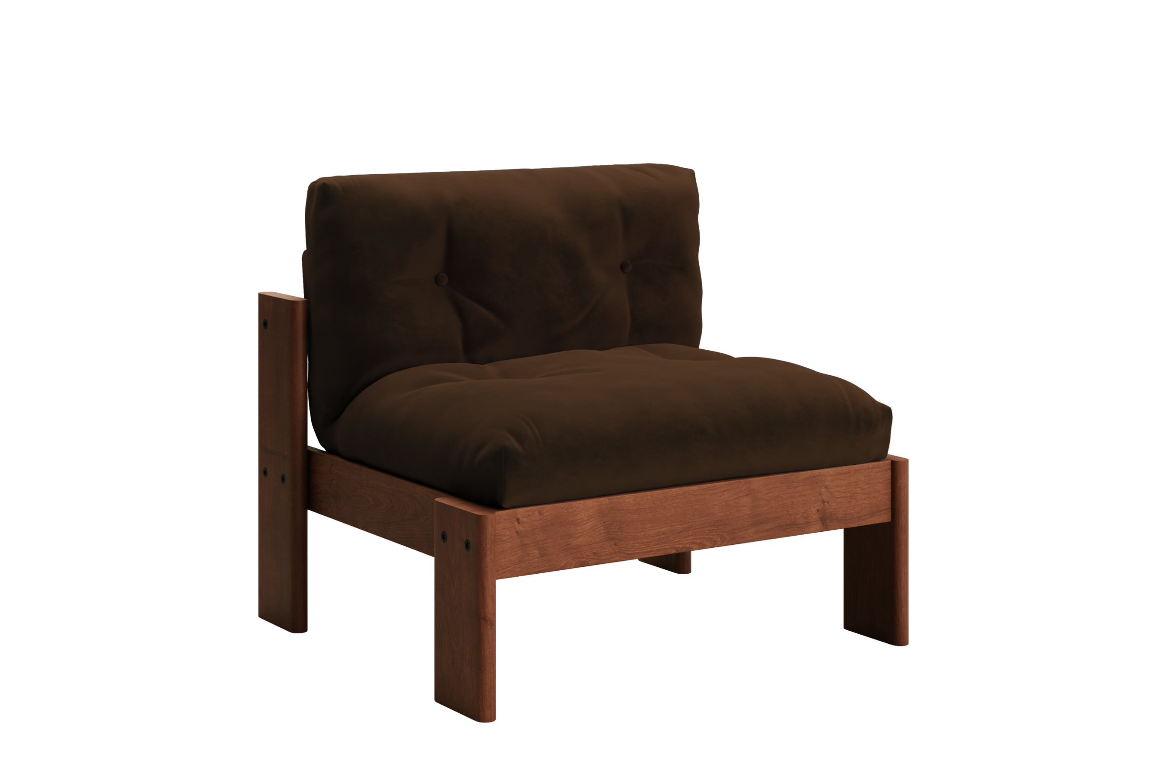 The Bacana Lounge Chair in Recycled Velvet
