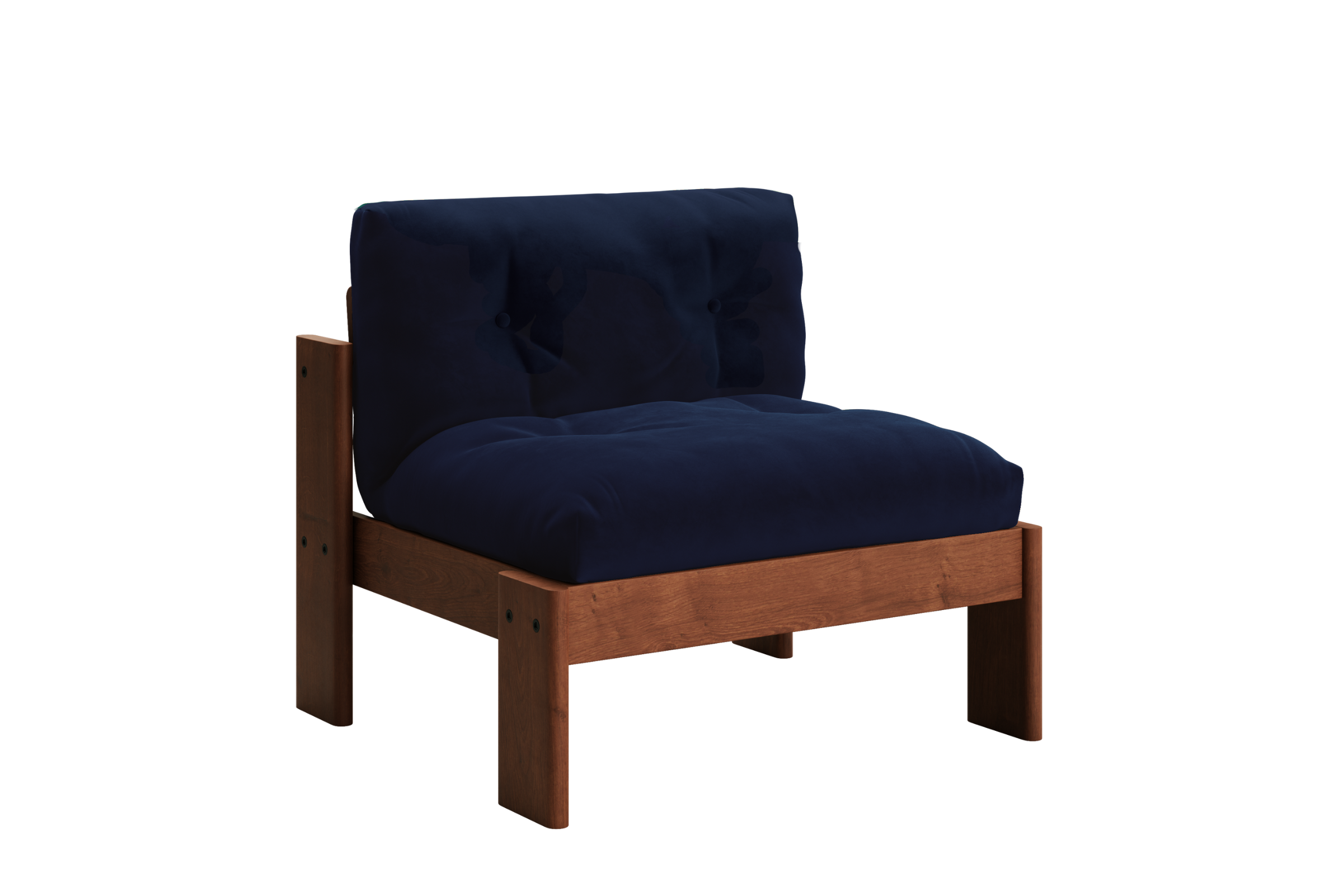 The Bacana Lounge Chair in Recycled Velvet