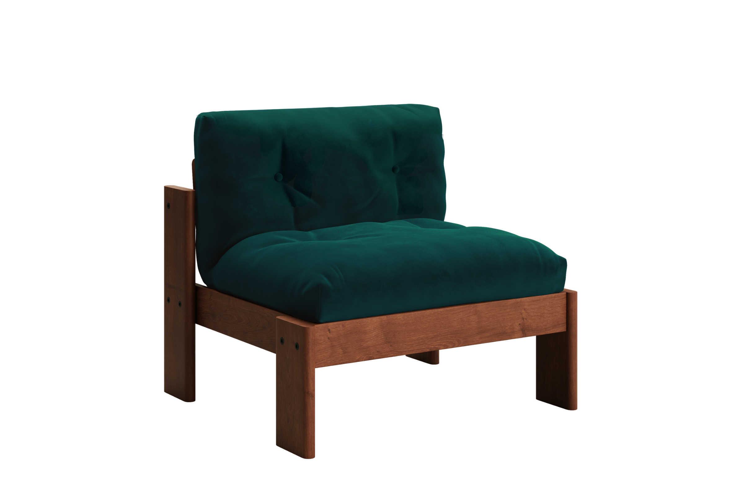 The Bacana Lounge Chair in Recycled Velvet
