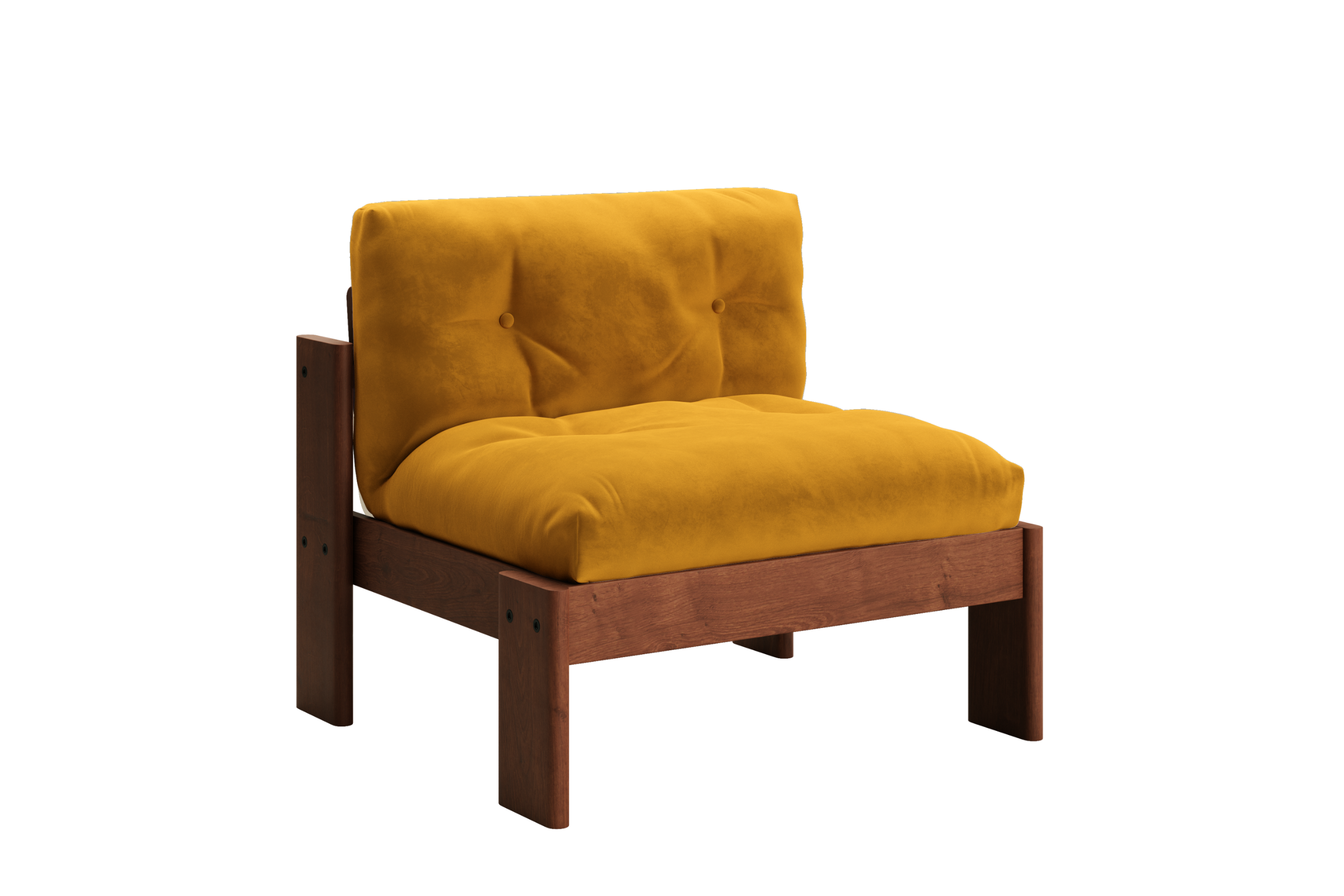 The Bacana Lounge Chair in Recycled Velvet