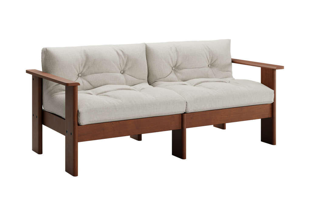 The Bacana Loveseat in Hemp