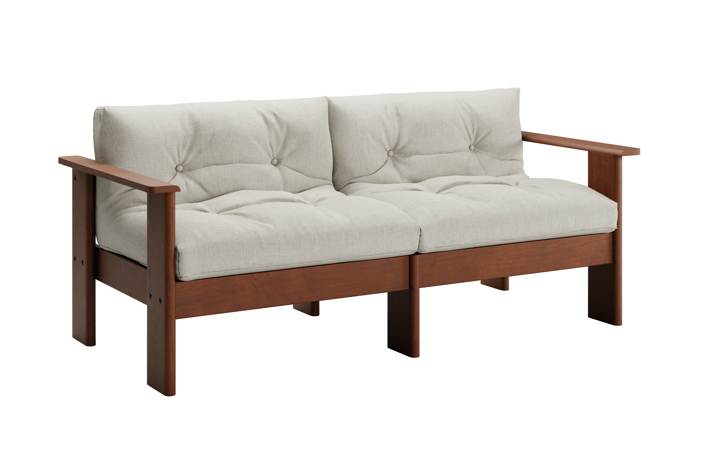 The Bacana Loveseat in Hemp