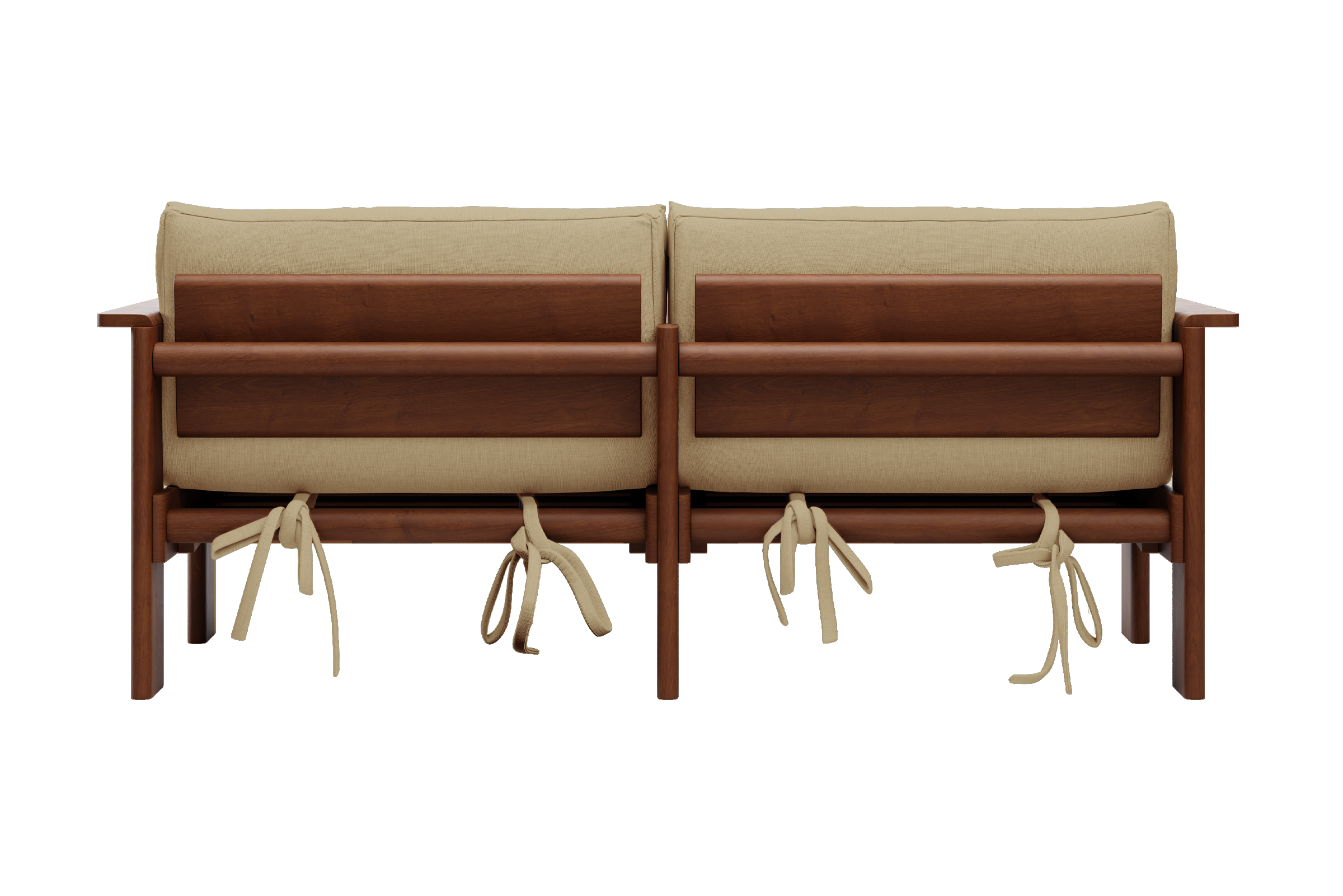 The Bacana Loveseat in Hemp