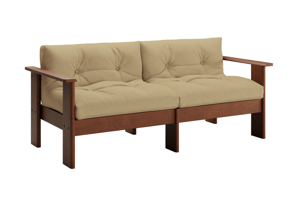 The Bacana Loveseat in Hemp