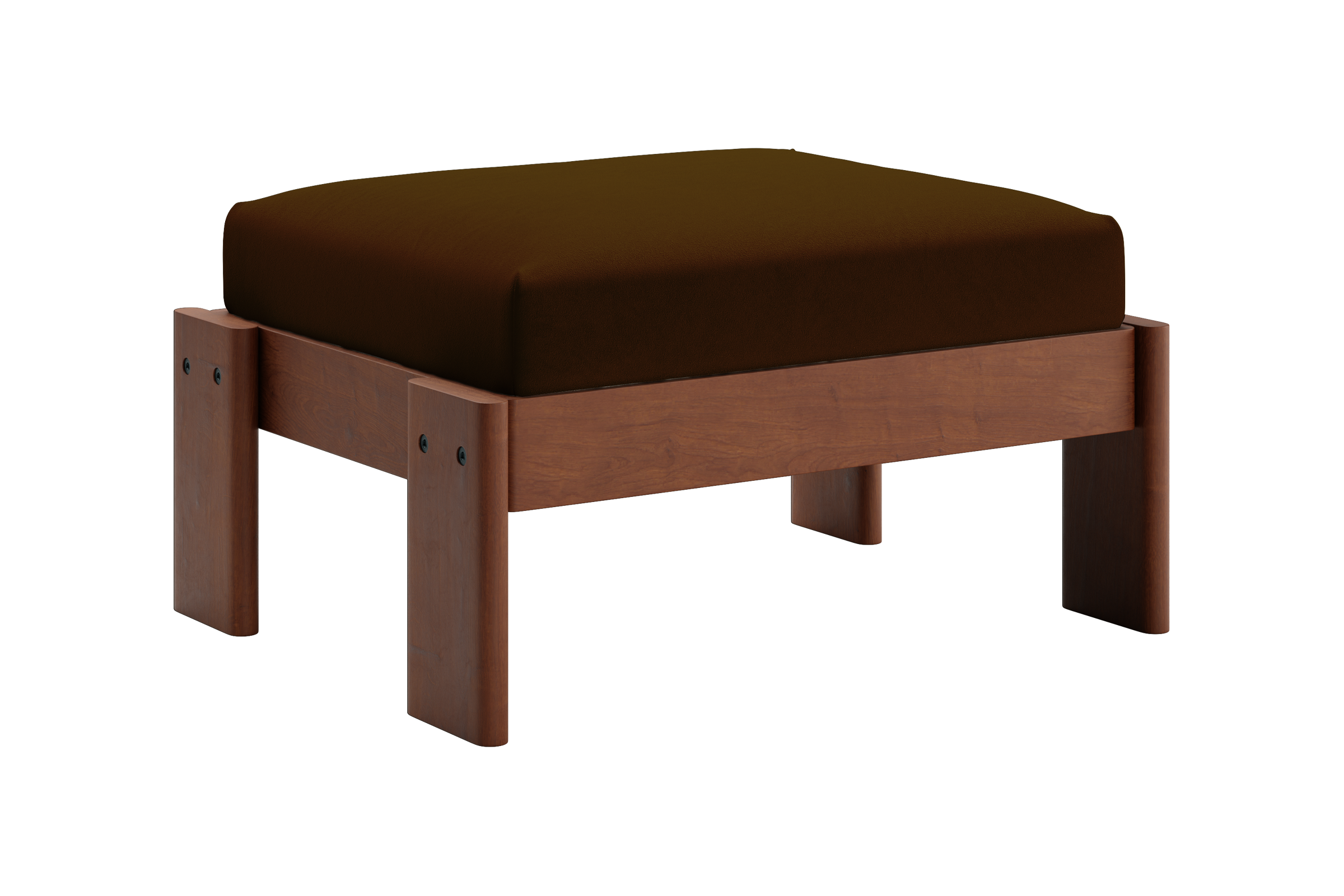 The Bacana Ottoman in Recycled Velvet