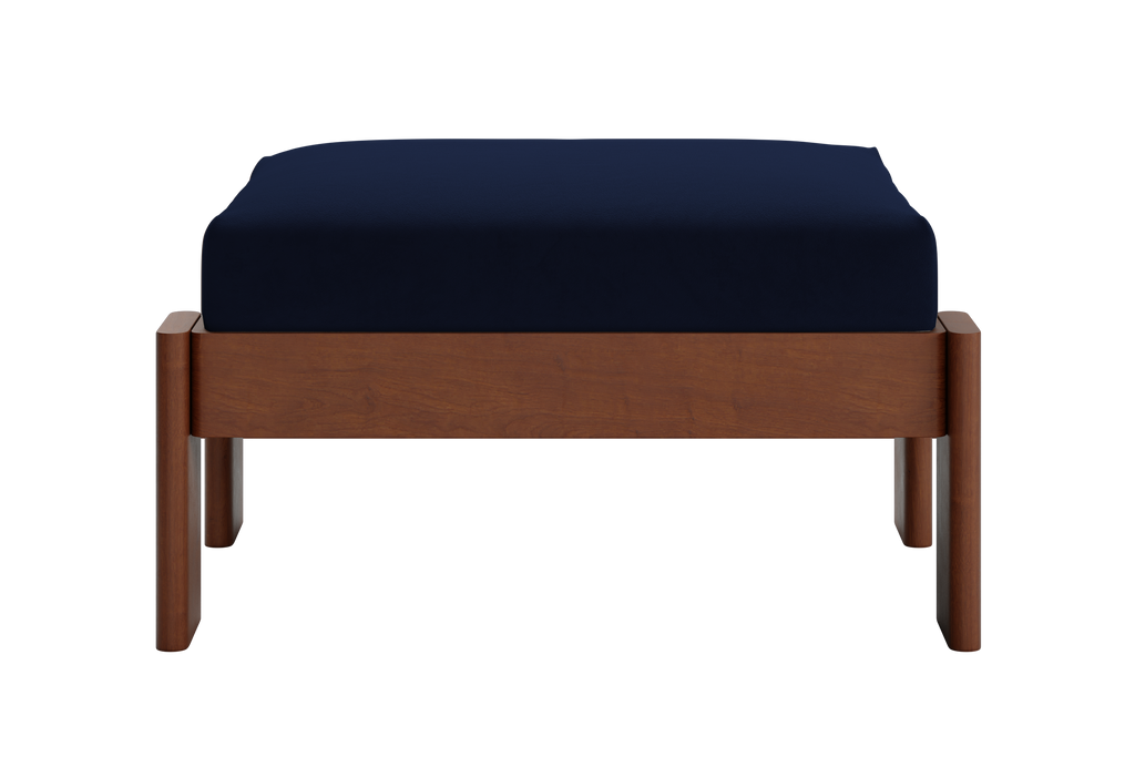 The Bacana Ottoman in Recycled Velvet